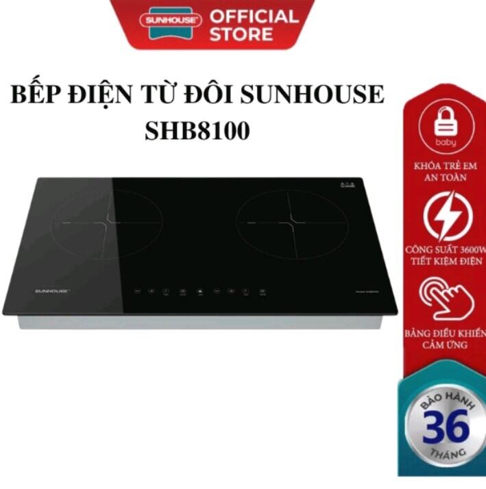 |CHÍNH HÃNG| Bếp đôi điện từ Sunhouse SHB8100 - Bảo hành tại nhà 3 năm