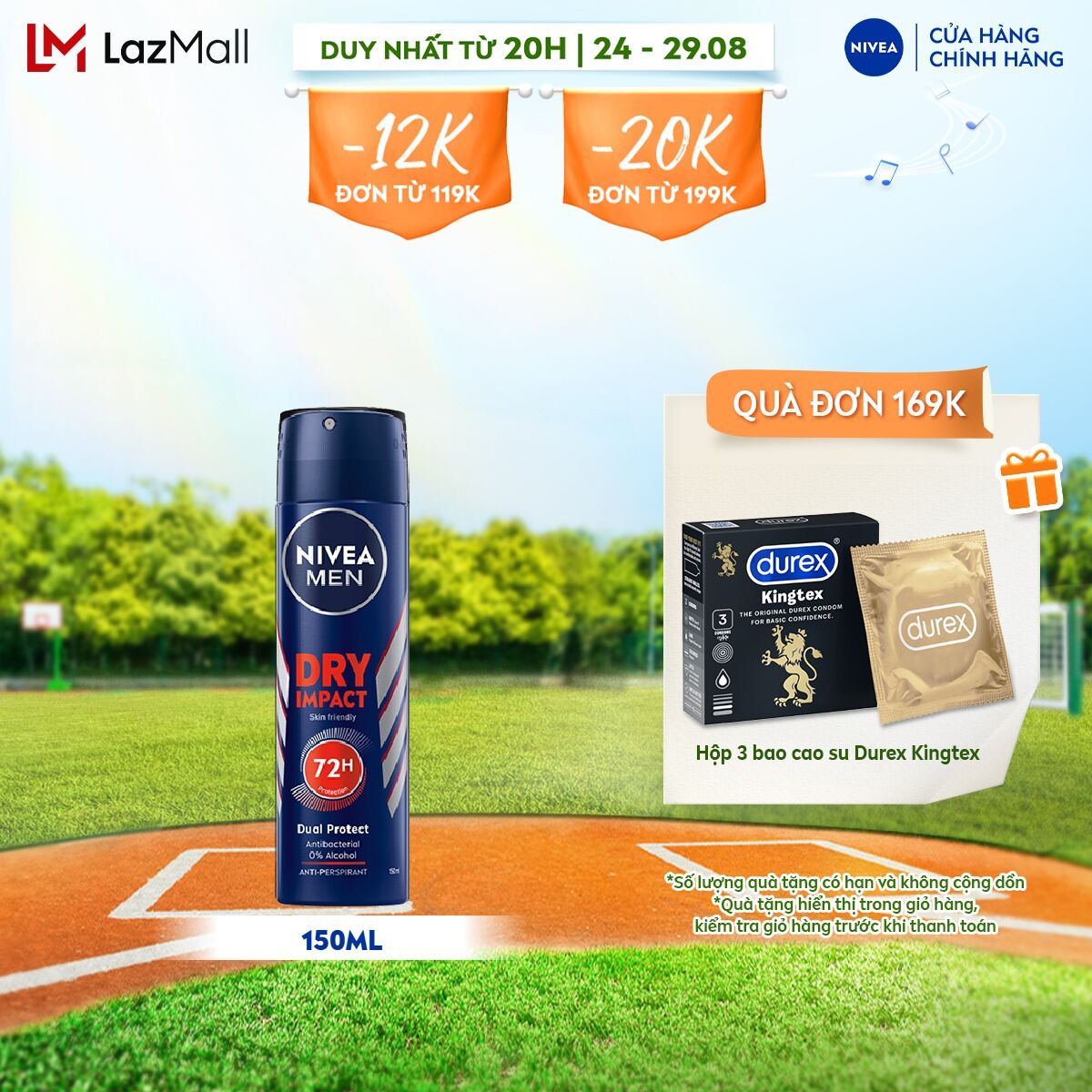 Ngăn mùi nivea men khô thoáng - 81602