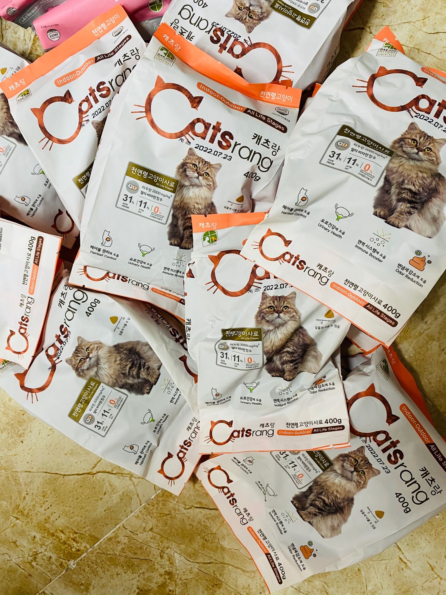 Thức ăn hạt cho mèo mọi lứa tuổi Catsrang 400g
