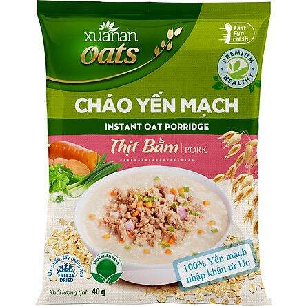 Combo 6 gói cháo yến mạch thịt bằm 40g/1gói