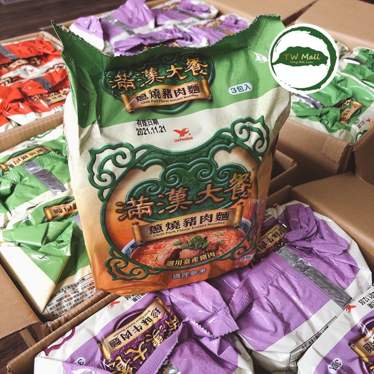 MỲ GÓI HEO HẦM ĐÀI LOAN (LOẠI TÚI ) - TW MALL