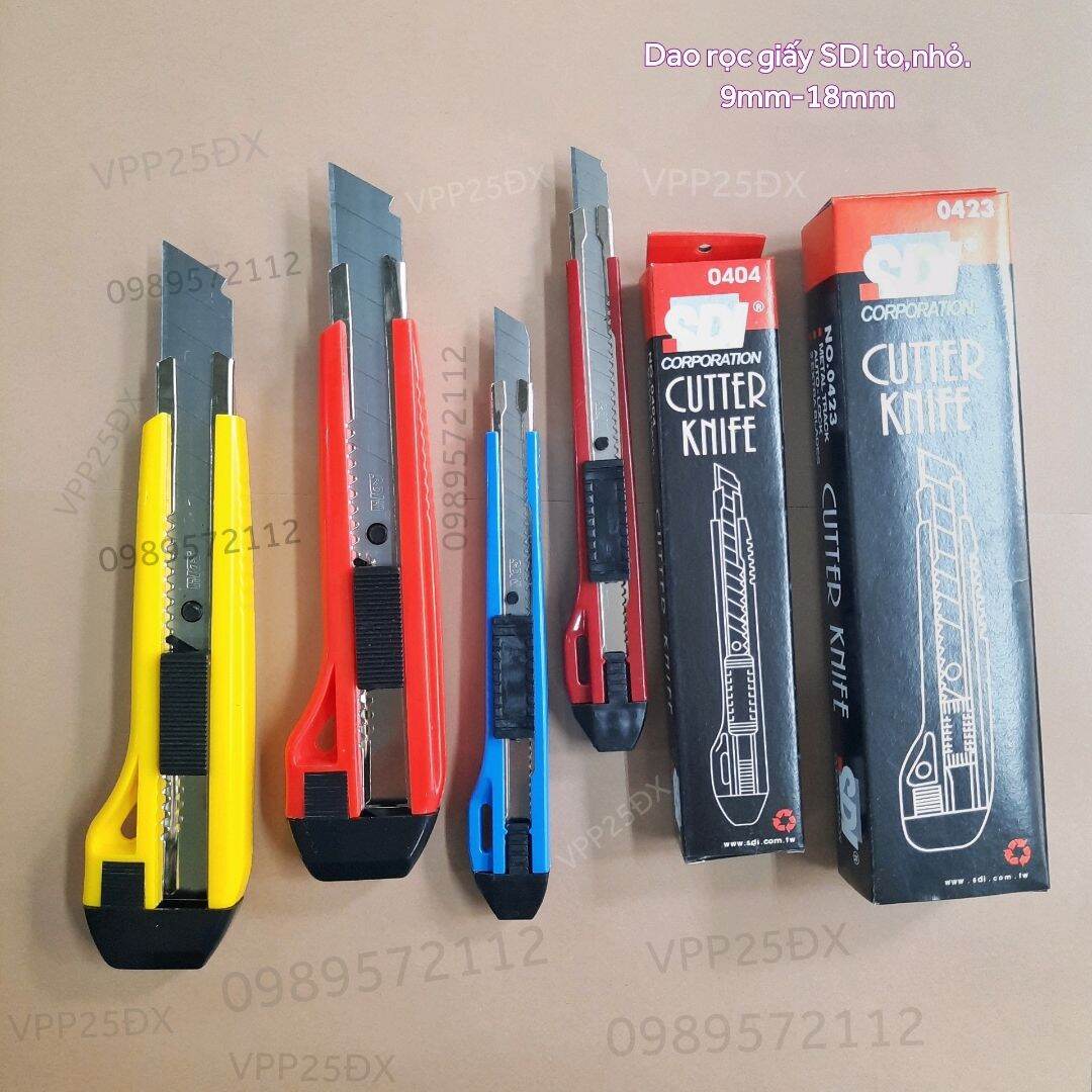 Dao trổ-Dao dọc giấy SDI to,bé kèm lưỡi thay thế. (1 cái)