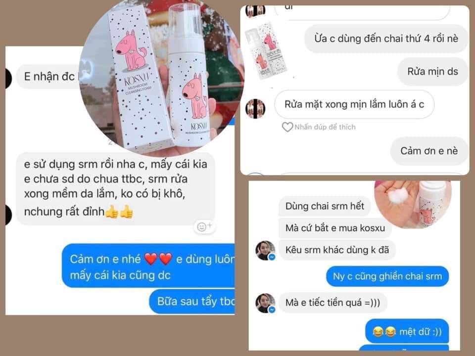 SỮA RỬA MẶT TẠO BỌT KOSXU