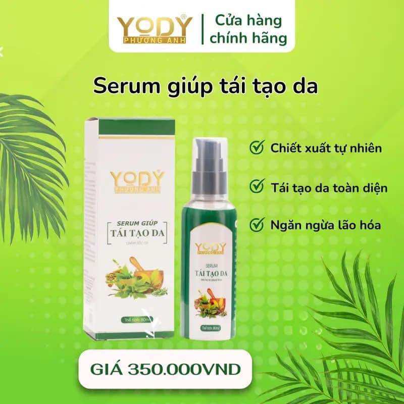 Combo ( tái tạo da - bột rửa mặt) yody giúp tái tạo da