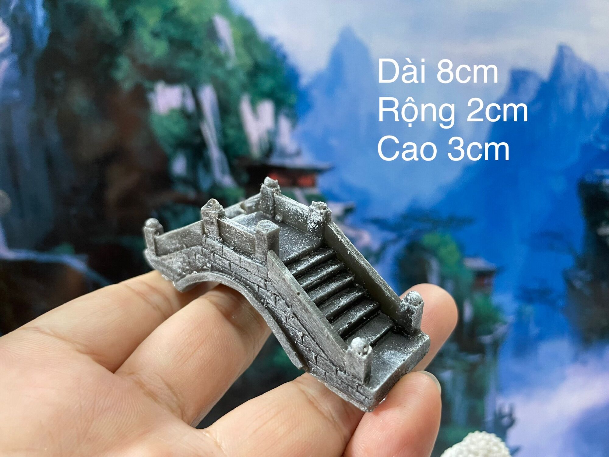 Cầu giả đá trang trí tiểu cảnh