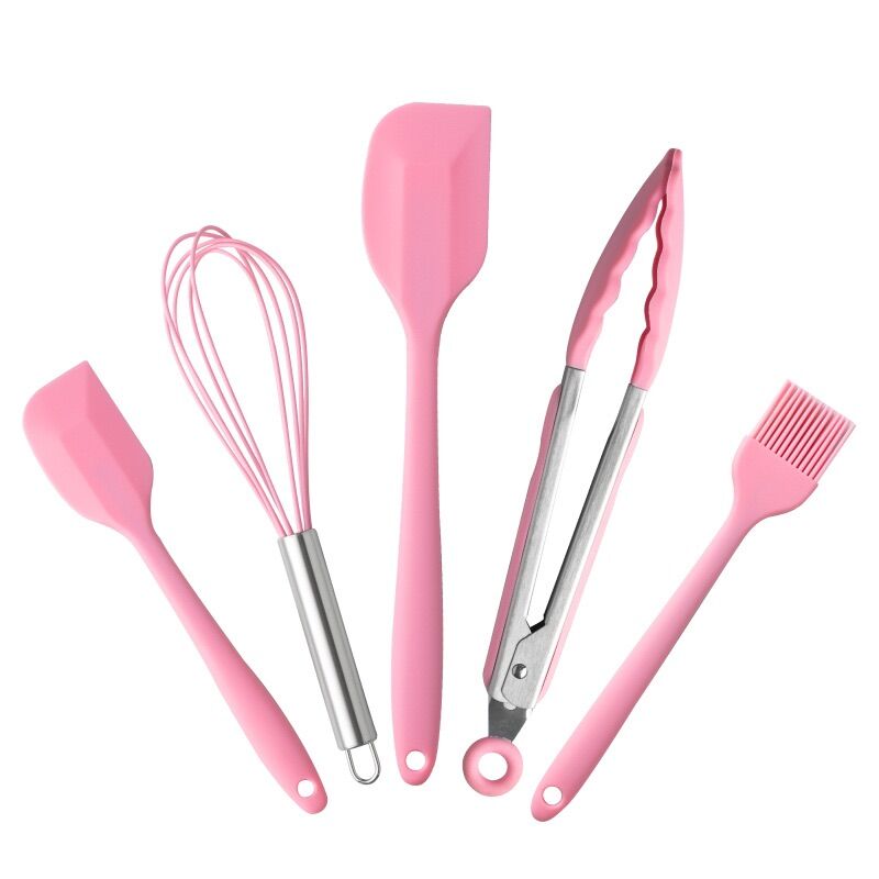 Dụng cụ làm bánh_đồ dùng làm bánh, Dụng cụ nhà bếp 5 món silicon cao cấp