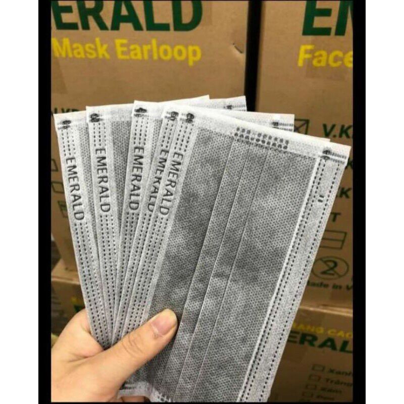 [ COMBO 5 HỘP x 50 CÁI ] KHẨU TRANG Y TẾ 4 LỚP KHÁNG KHUẨN EMERALD