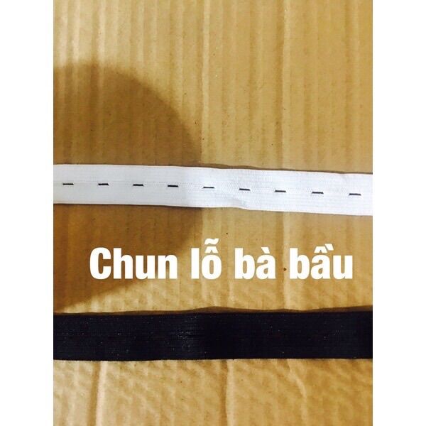 1m Chun lỗ may quần bà bầu loại đẹp