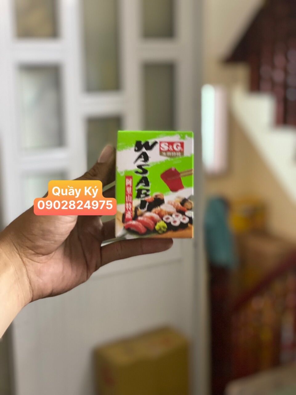 Mù tạt Wasabi hiệu Sung Ghing (S&G) – hộp (10gr×10 gói )
