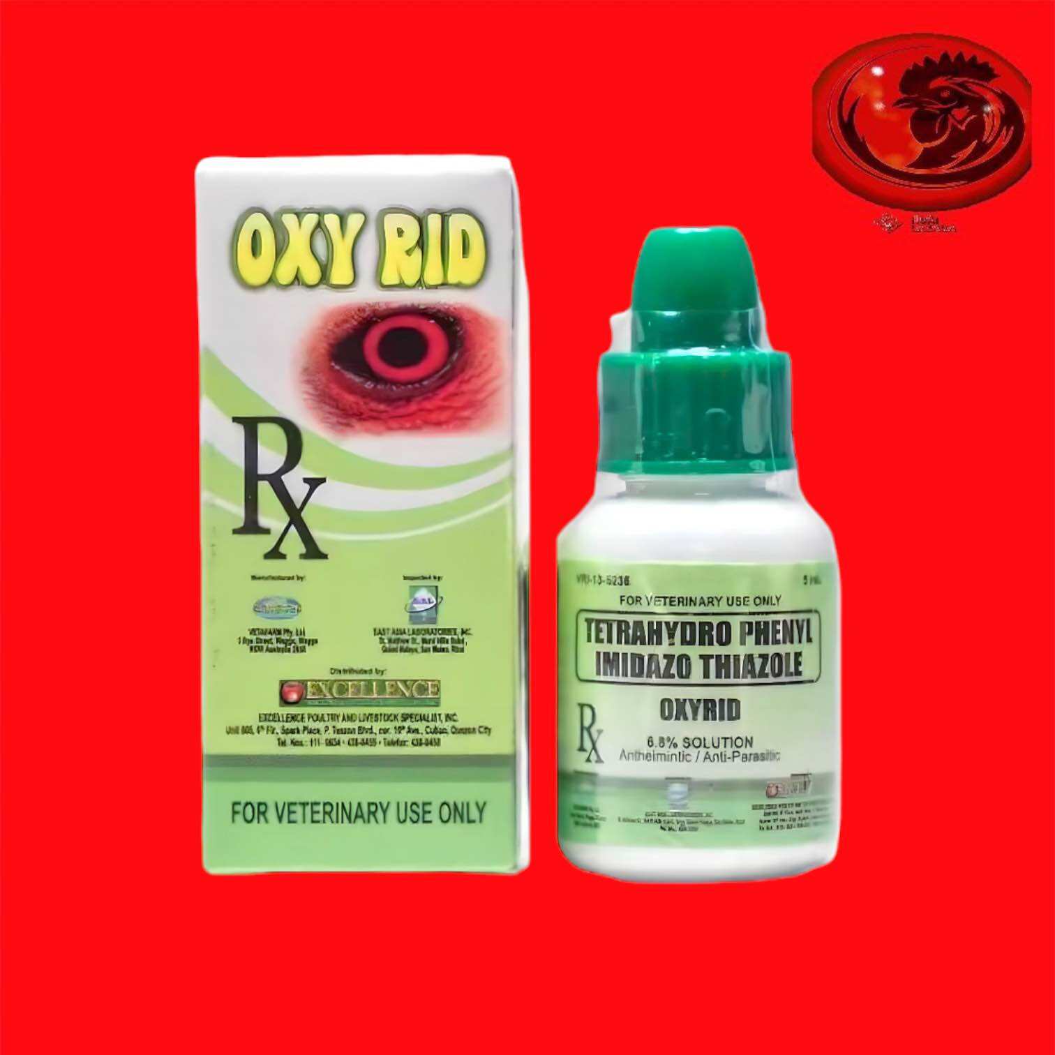 OxyRid nhỏ mắt , giun mắt cho gà đá 1 chai 5ml