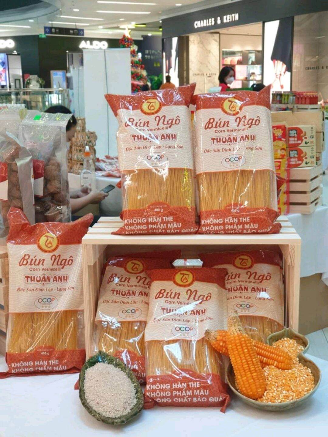 Bún ngô Lạng Sơn 5 gói hàng xuất khẩu