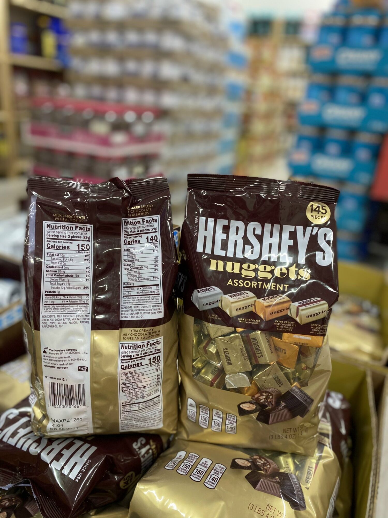 Kẹo chocolate Hershey's Nuggets 1.47kg Mỹ