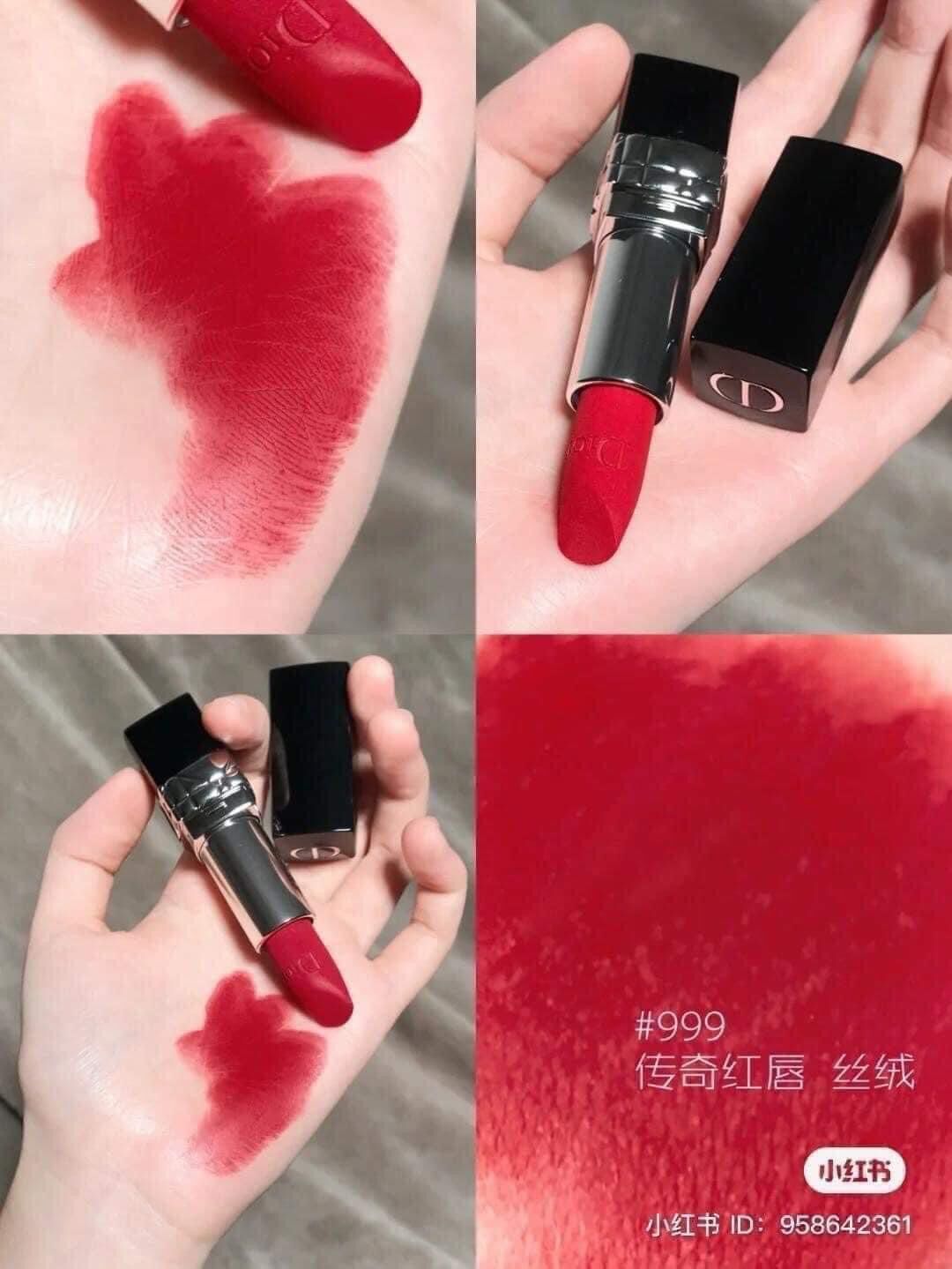 Son dior rouge 999 matte full size 3.5gram.màu đỏ