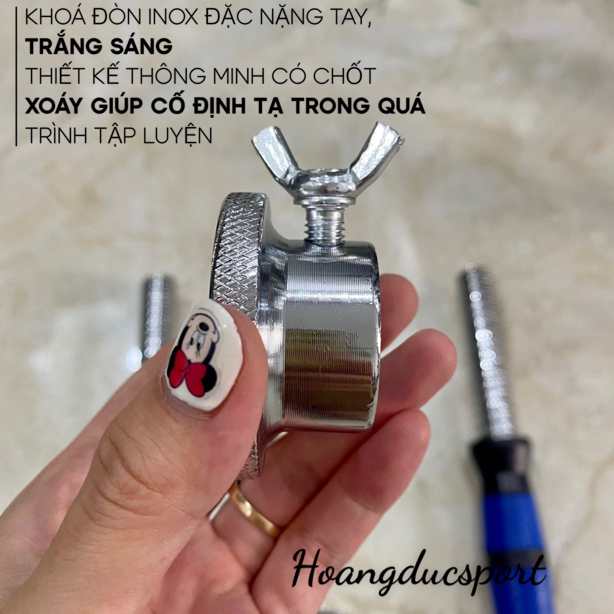 Đòn tạ tay 35cm loại nhập khẩu ( 1 chiếc)
