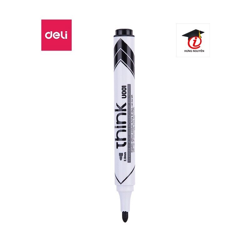 Bút viết bảng deli u001 nét 2mm xanh - đen - đỏ