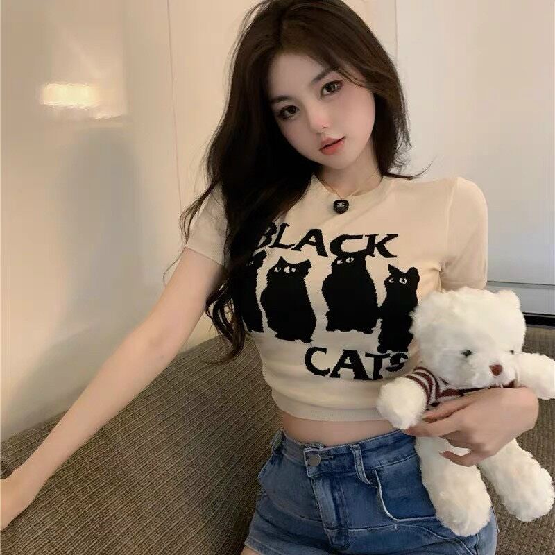 ] áo croptop mèo cực xịn boong store