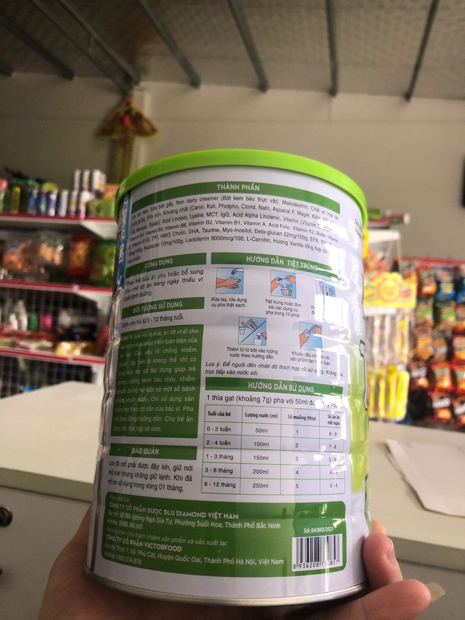 Sữa Bột BIO Nutrition Formula BABY Dành Cho Trẻ 0-12 Tháng Tuổi