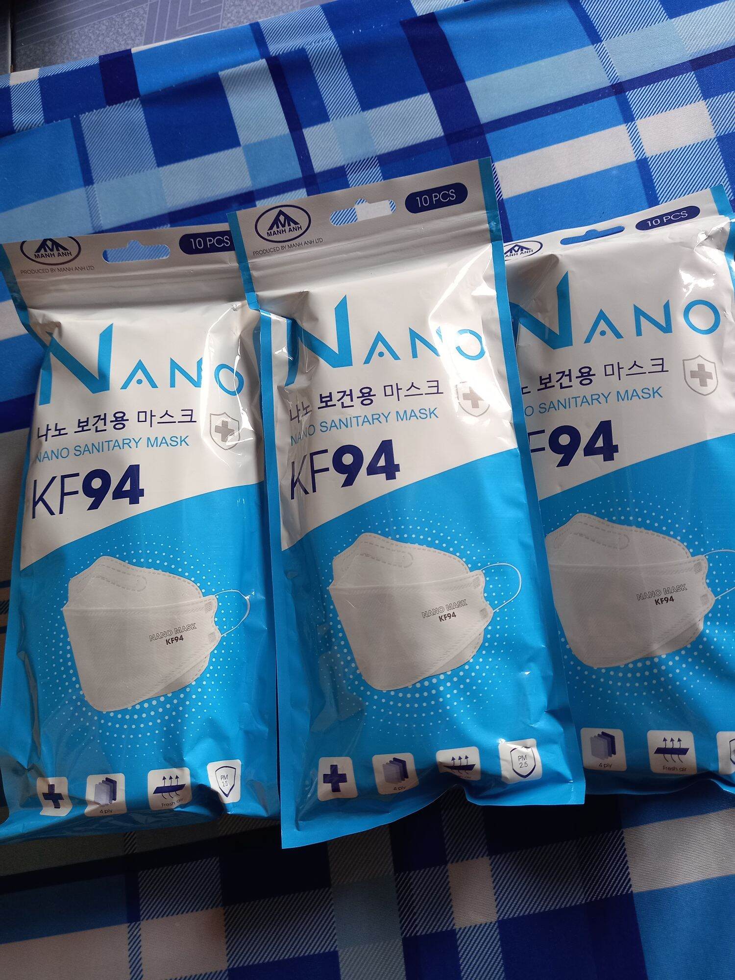 khẩu trang kf94 1bịt 10cái .1thùng 300c