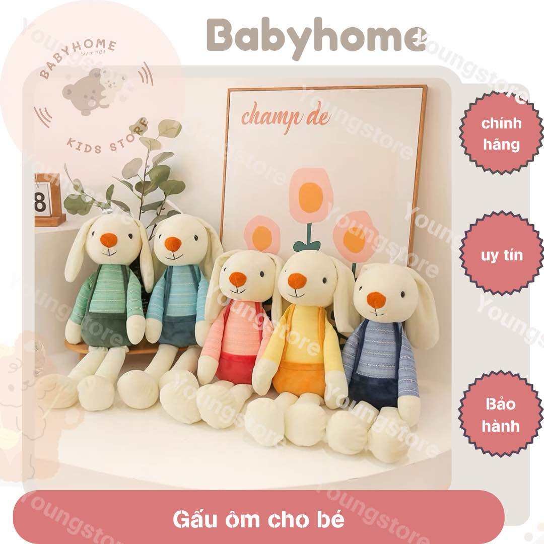 THỎ BÔNG TAY DÀI ORGANIC MAY THỦ CÔNG BABYHOME [CÓ HÌNH THẬT KHÁCH CHỤP Ở CUỐI]