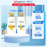 Dầu Gội PANTENE Pro-Vitamin Phục Hồi Hư Tổn/ Dưỡng Mềm Mượt Chai 450ML