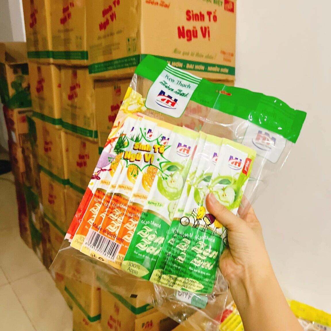Thạch Zòn Zai que sinh tố ngũ vị 710gr