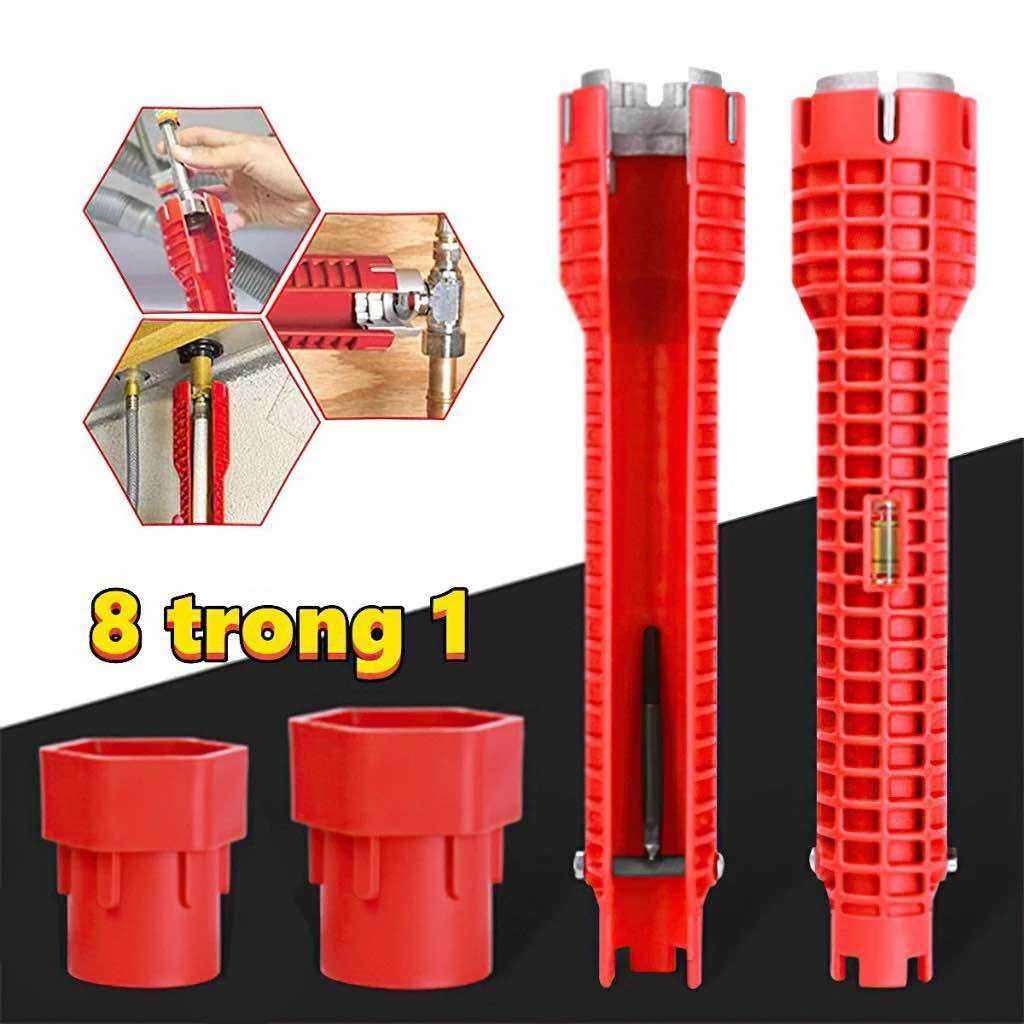 Cờ lê vặn dây cấp nước, Cờ lê vặn ống nước, cờ lê vặn dây cấp nước đa năng 8 in 1