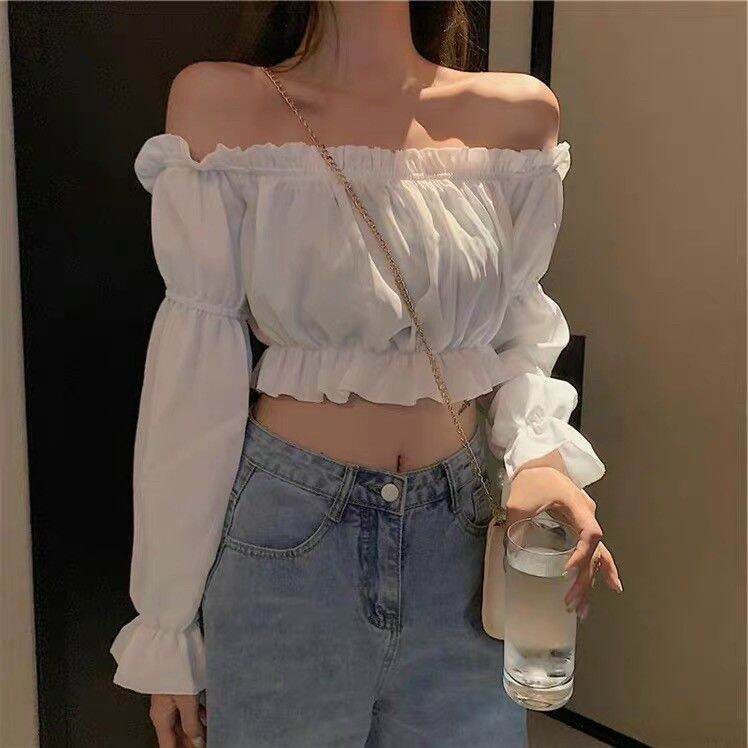 ÁO KIỂU BẸT VAI TAY DÀI