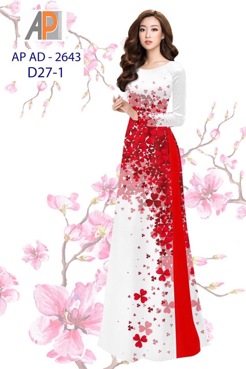 Vải áo dài cỏ bốn lá