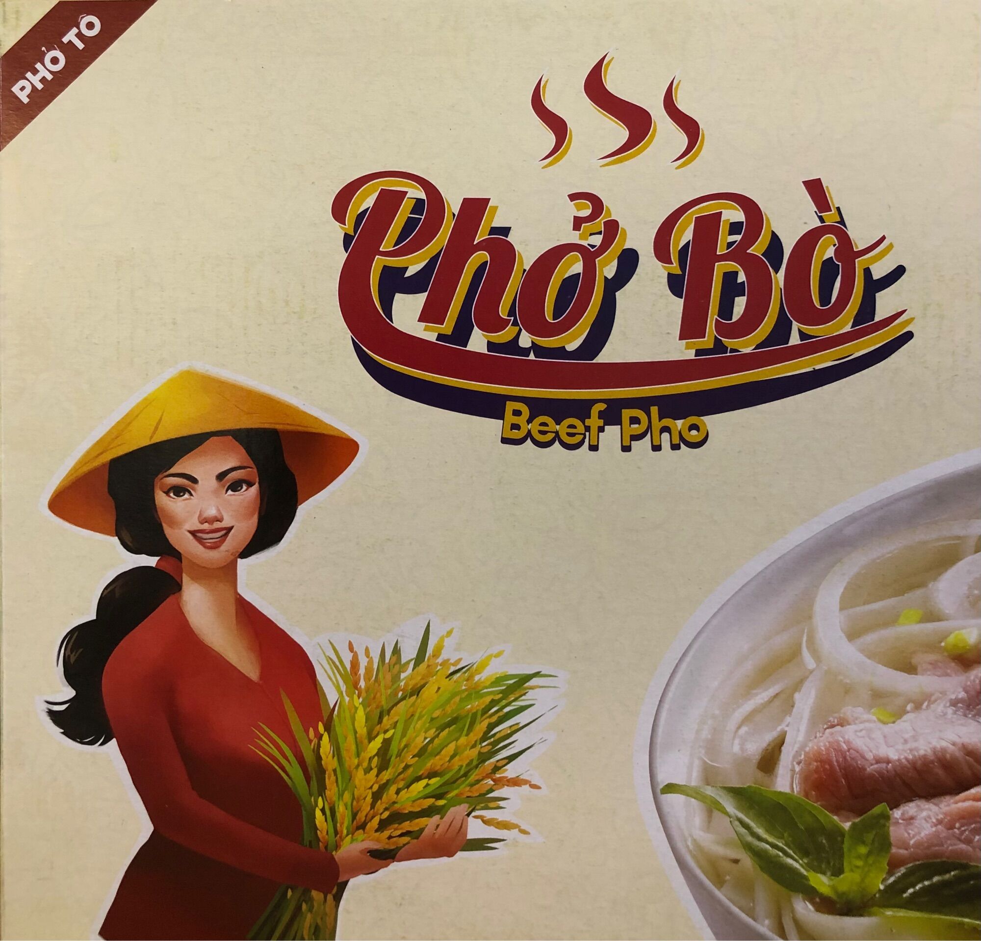 Phở Bò Tô ăn liền (9 tô/thùng) -  Beef Pho (9 bowl per box)