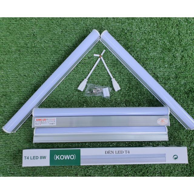 ĐÈN TUÝP LED LIỀN MÁNG NHÔM T4 - 8W - 30CM KOWO ÁNH SÁNG TRẮNG, VÀNG , DƯƠNG, LÁ, HỒNG