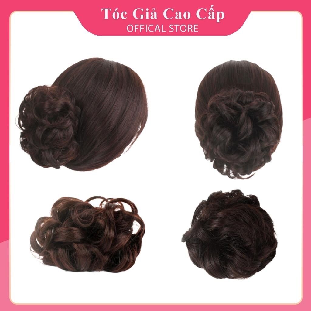 Tóc giả búi ngoặm xoăn ❇️