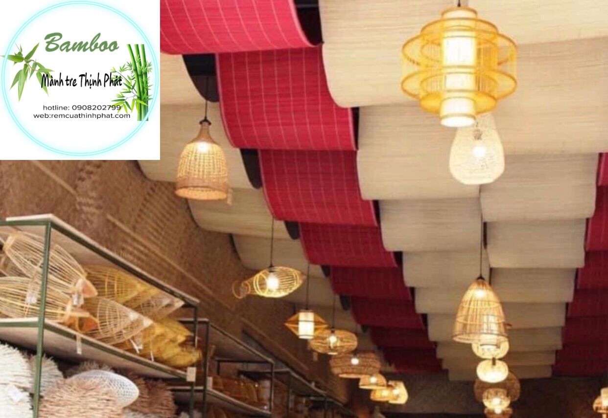 Mành tăm tre đóng trần Màu Đỏ Khổ 60cm,80cm. Mành tăm tre bán theo mét dài: số lượng 1 được 1m dài, SL:N được N Dài. Mành tre đỏ trang trí.