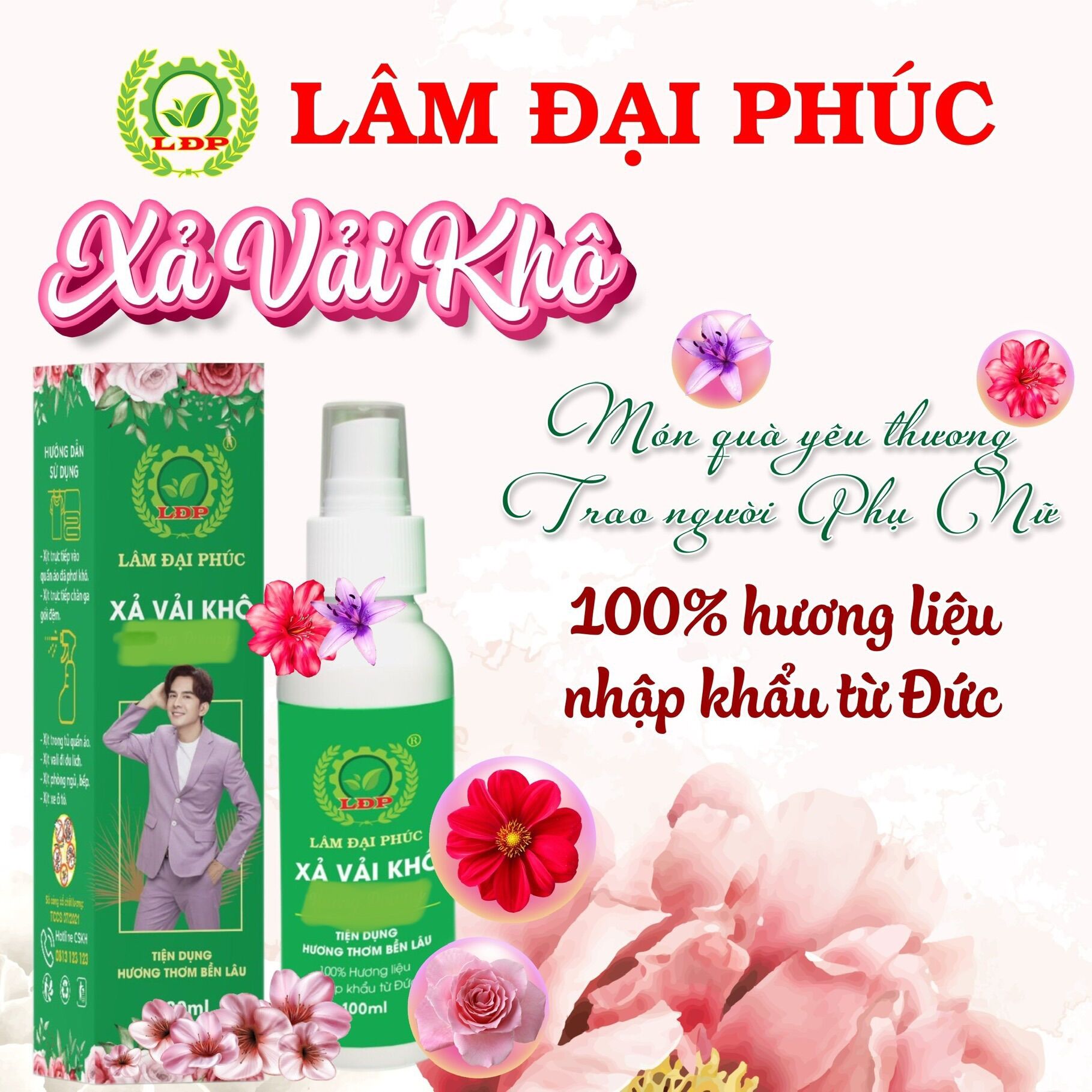 Nước Xả Vải Khô ( MÀU XANH ) Lâm Đại Phúc