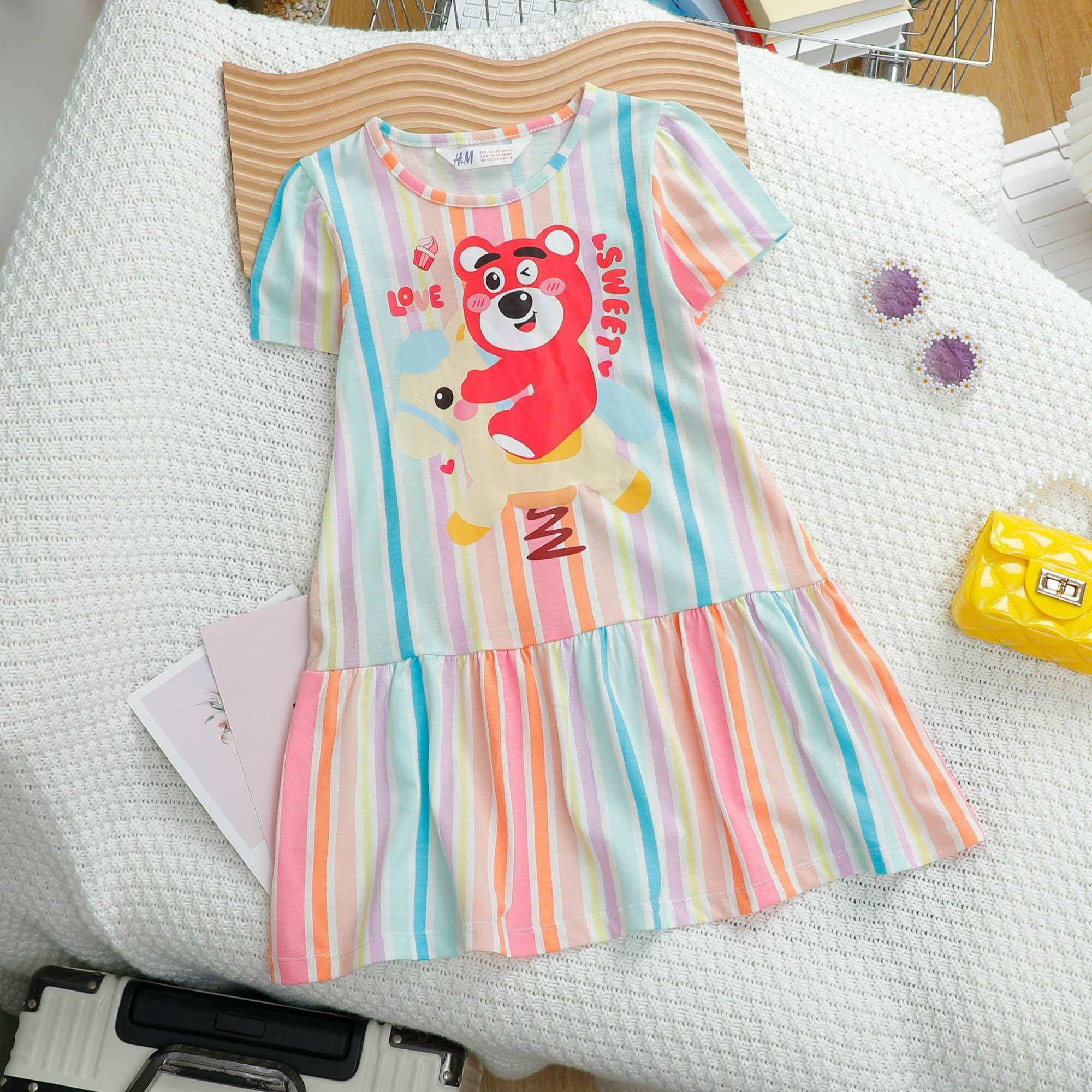 Đầm/Váy Đuôi Cá Thun Cotton H.&M (Size: 12-39kg)