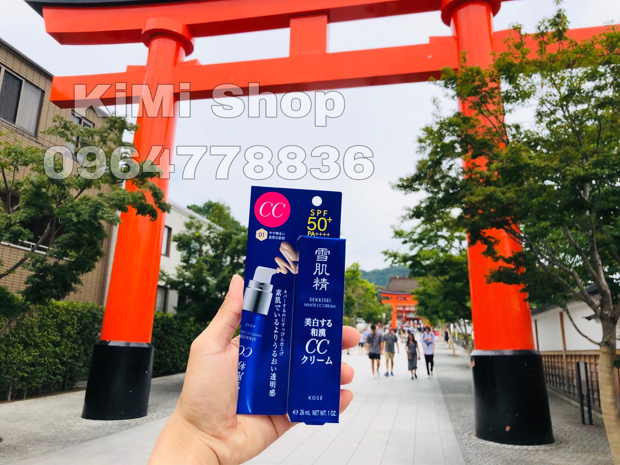 Kem trang điểm cc kose sekkisei white cream spf50+/pa++++ 30g