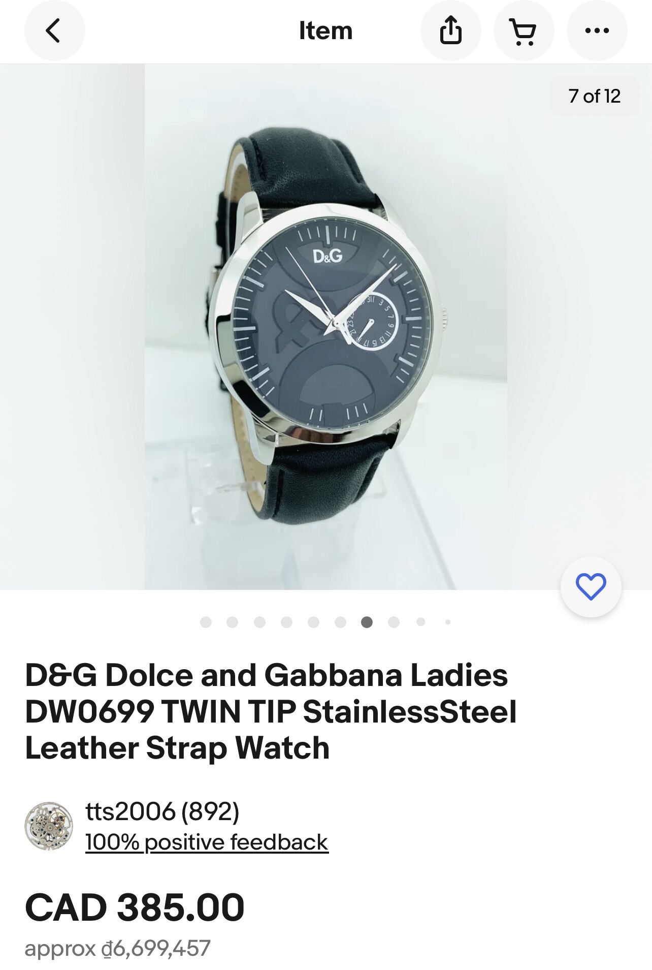 Docle&Gabbana Size 38mm