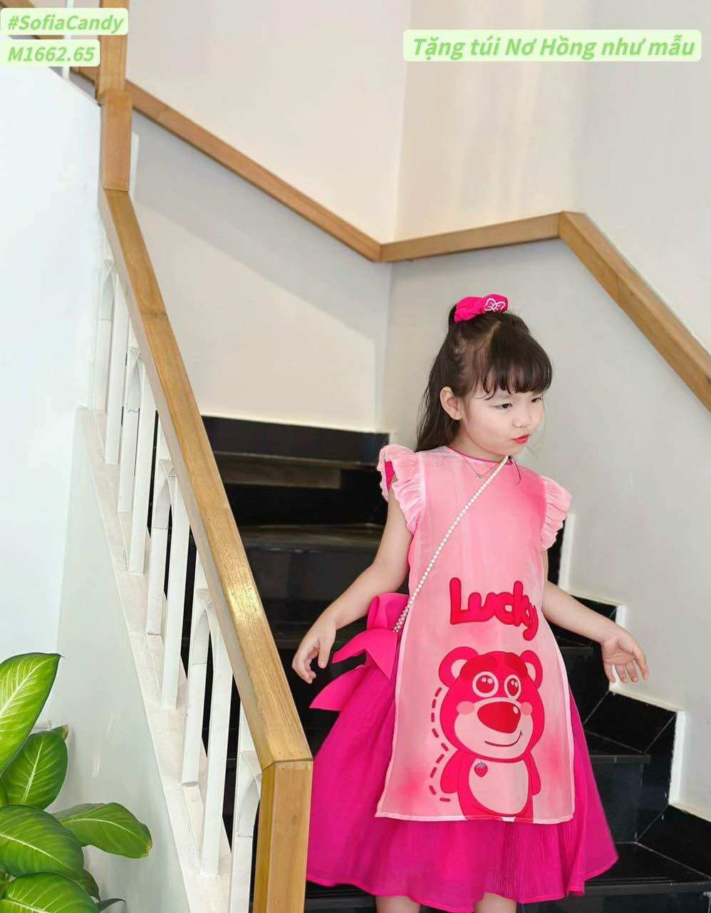 Váy Gấu Dâu Babydol 10-42Ki
