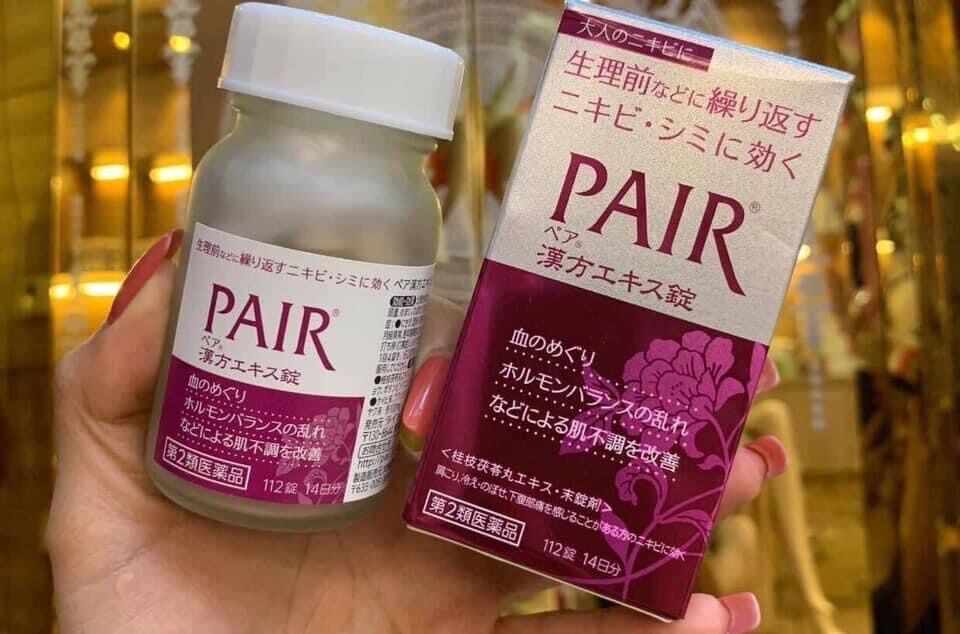 Viên uống Pair A giảm mụn bọc, mụn viêm, mụn trứng cá, mụn nội tiết Nhật Bản
