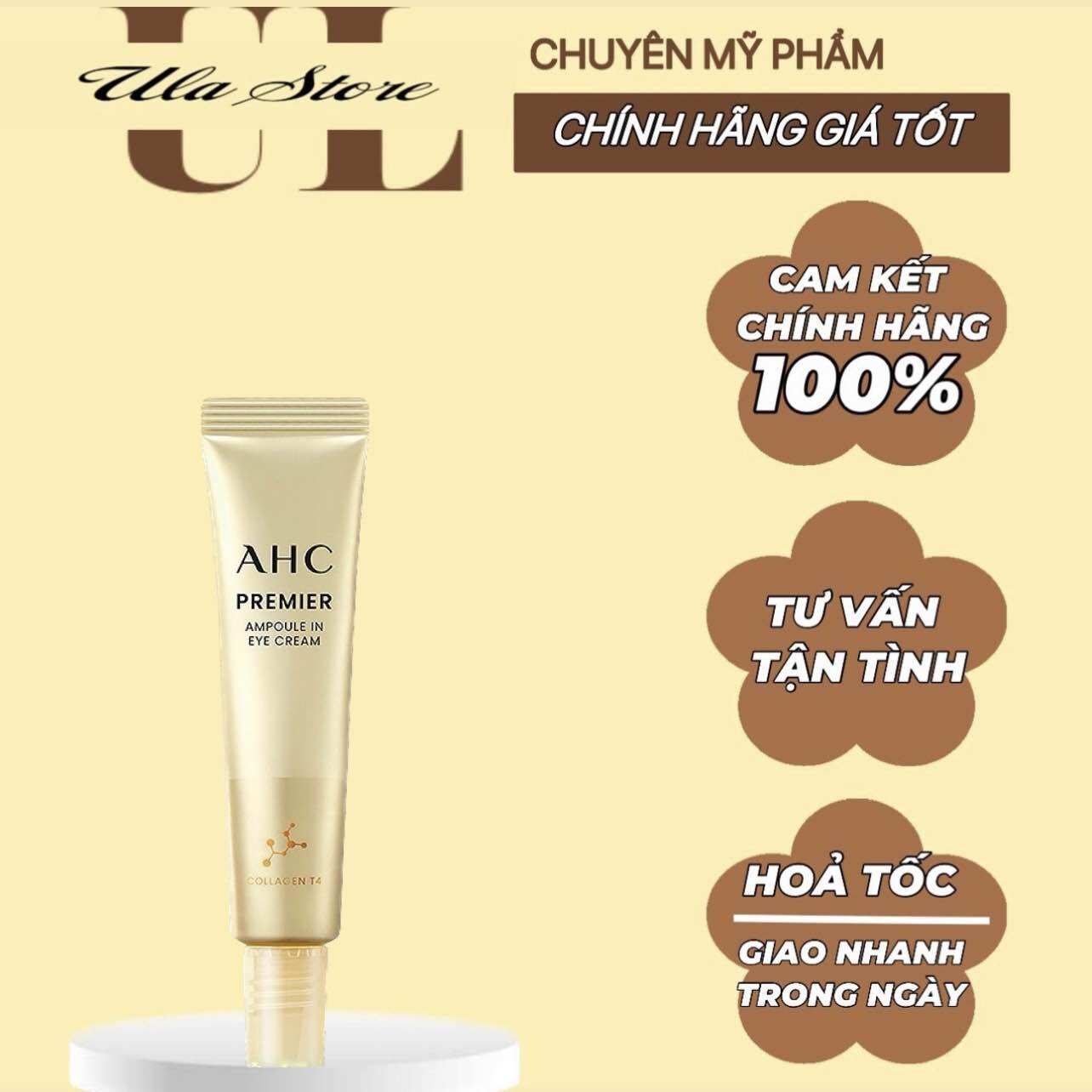 [Bản Mới] Kem Mắt AHC Premier Ampoule In Eye Cream Collagen-Fullbox 40ml