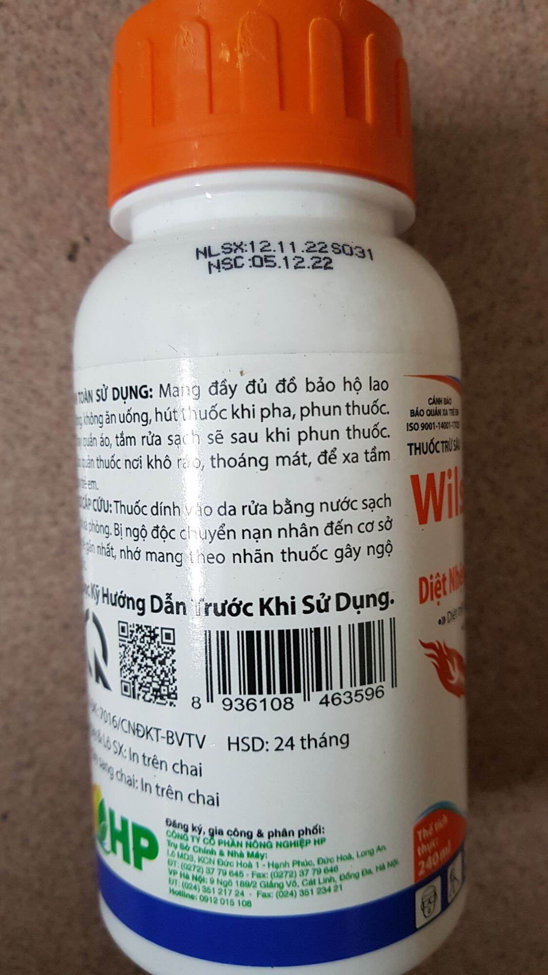 Thuốc trừ nhện WILSON 240SC 240ml