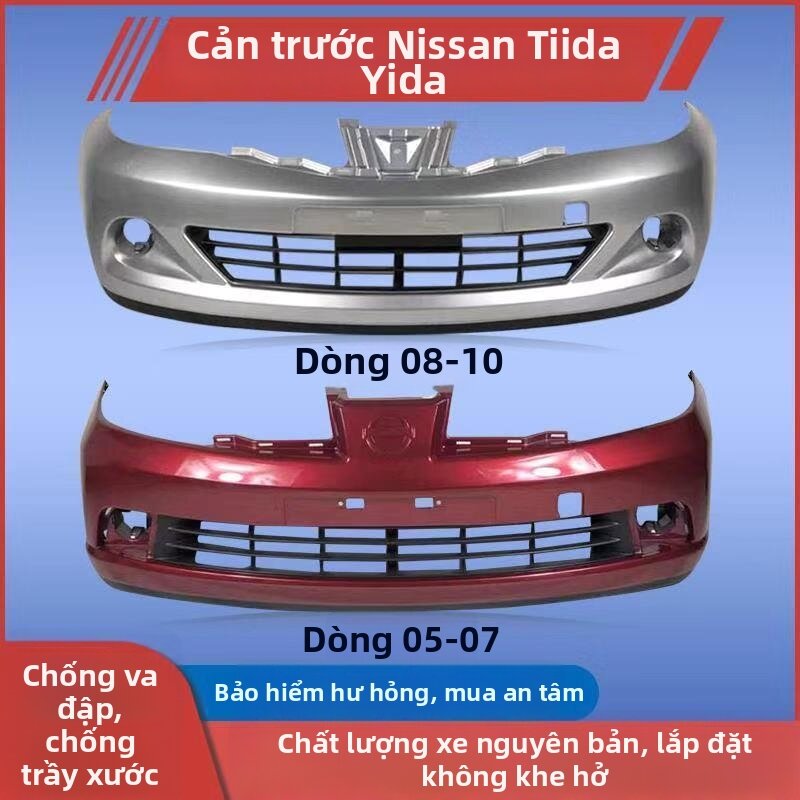 DIJIE | Front Bumper for Nissan TIIDA 05-09 Sedan and Hatchback Giá 3,360,000 Đồng*Miễn phí vận chuyển