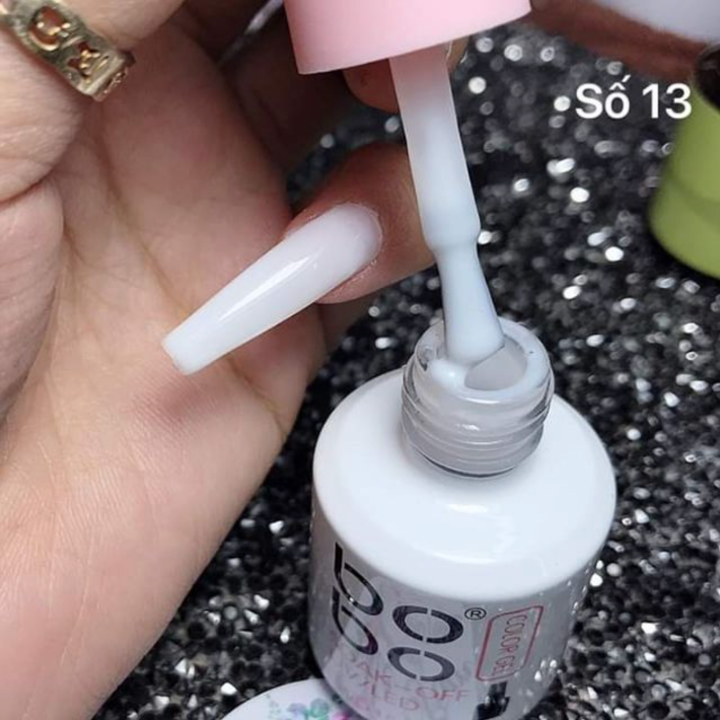 Sơn gel màu thạch gạo BoBo chai 15ml chính hãng