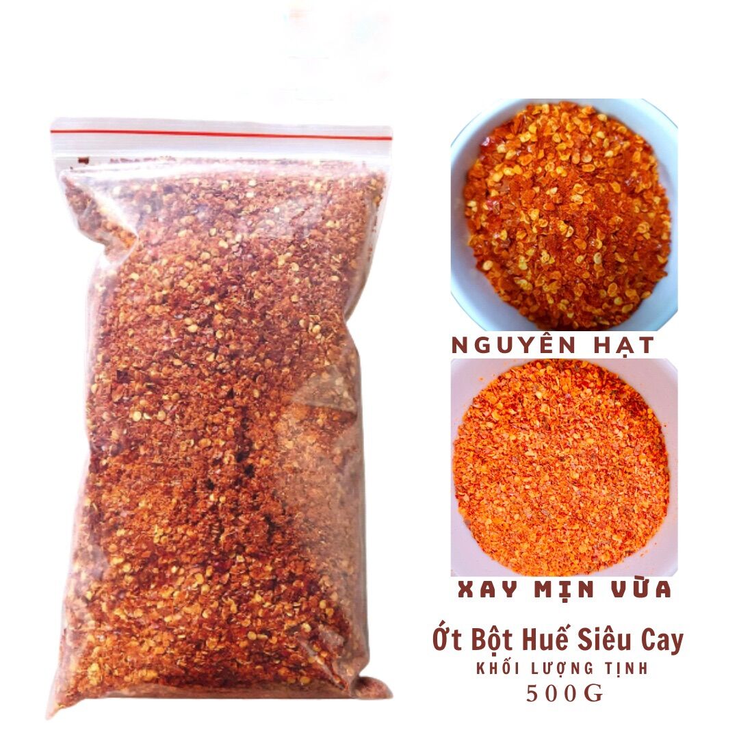 500gram Ớt Bột Siêu Cay Nhà Làm Đảm bảo sạch sẽ vệ sinh - ĐẶC SẢN HUẾ BÔNG BÔNG