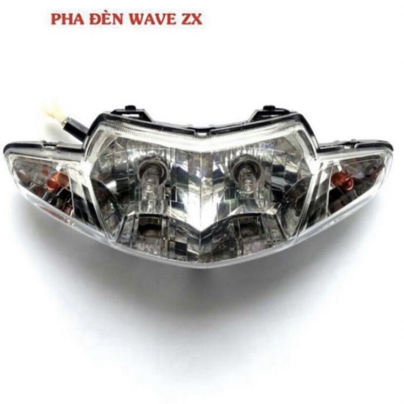 Choá đầu đèn pha wave nhỏ zx alpha 2 bóng thái
