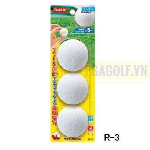 Bóng golf xốp - Bóng tập golf trong nhà - Thương hiệu Lite - Xuất xứ Nhật Bản