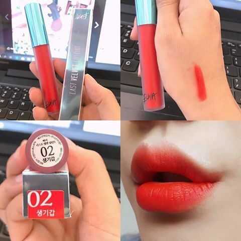 Son kem lì Bbia Last Velvet Lip Tint Version 1 - Màu 02 Extra Bounce (Màu đỏ cam)