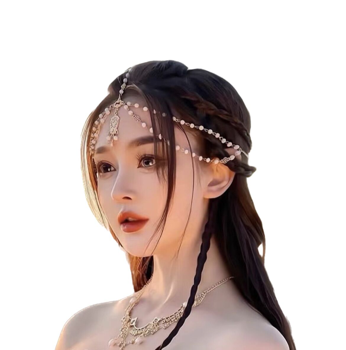 Vòng đội đầu đính hạt chụp ảnh bohemian - Arora Boutique