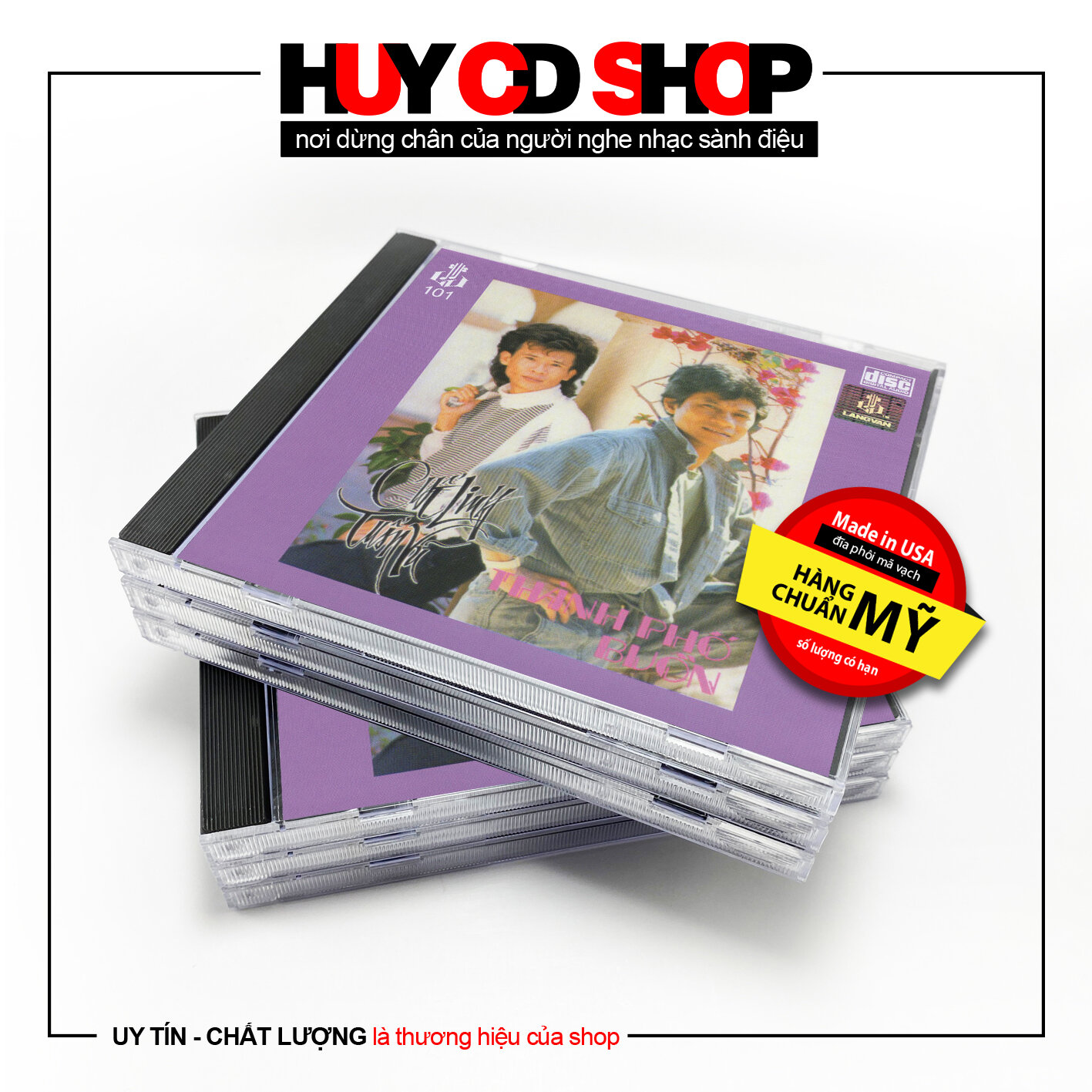 Đĩa cd chế linh tuấn vũ thành phố buồn nhạc vàng trữ tình bolero đĩa mỹ chất lượng cao âm thanh chuẩn huy cd shop