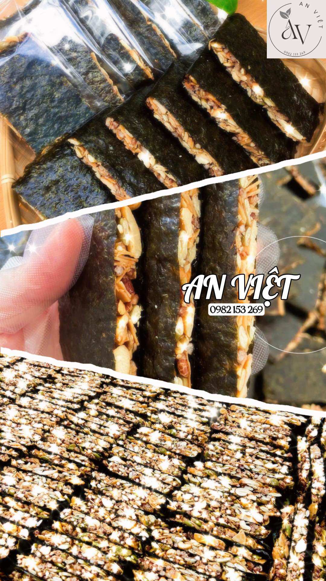 Rong biển kẹp hạt dinh dưỡng 500gr