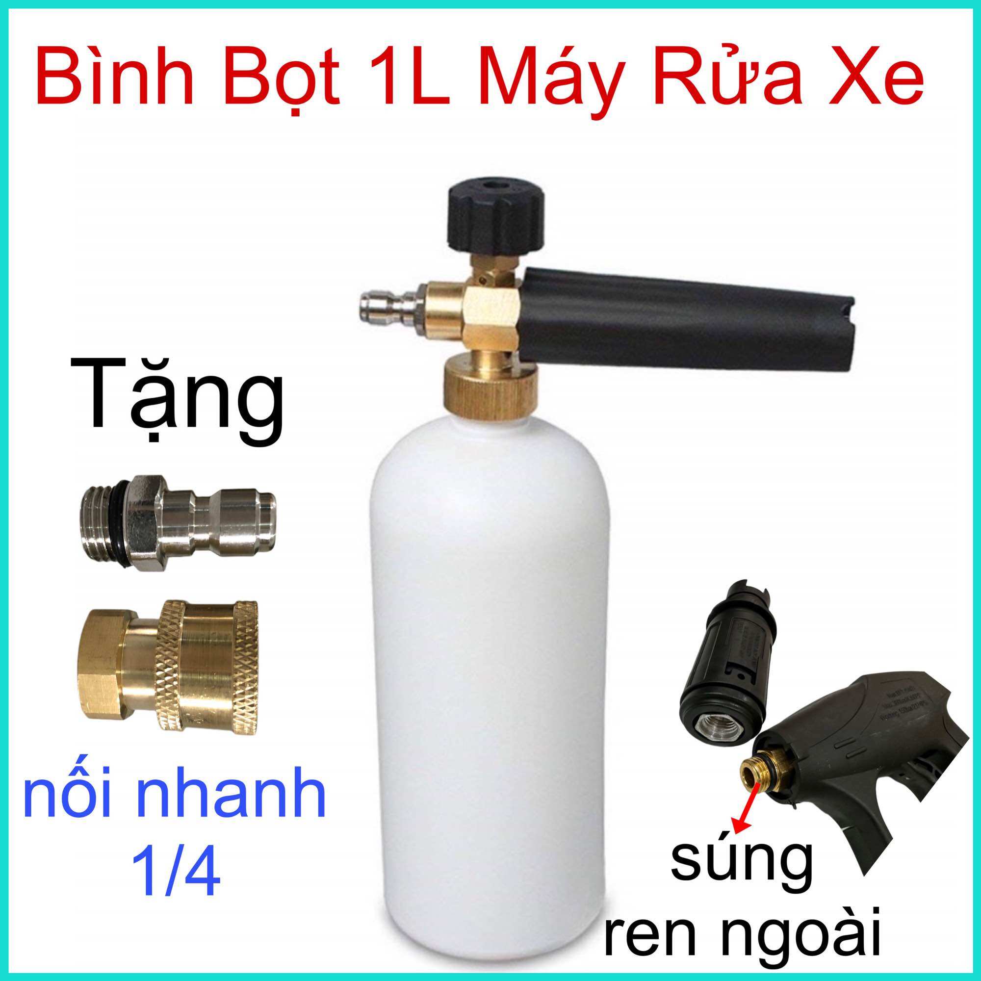 Bình phun bọt tuyết 1l cho máy rửa xe
